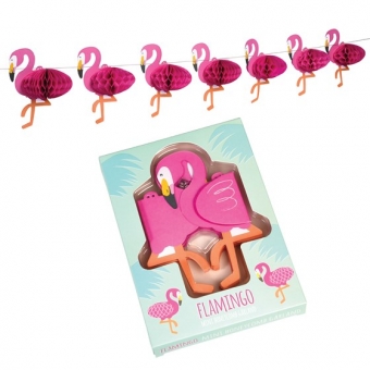 Papiergirlande Mini Flamingos 
